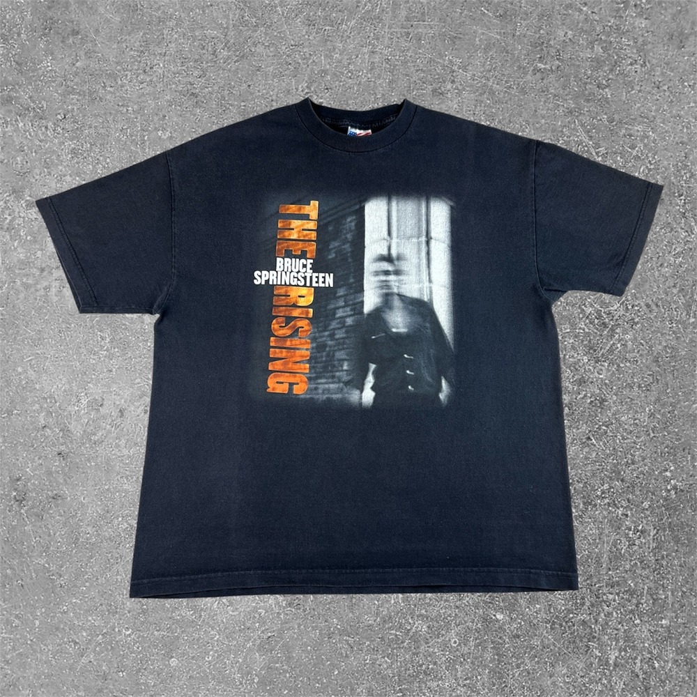 Vintage Bruce Springsteen The Rising T-Shirt Mens XL Faded Black Band Tee USA